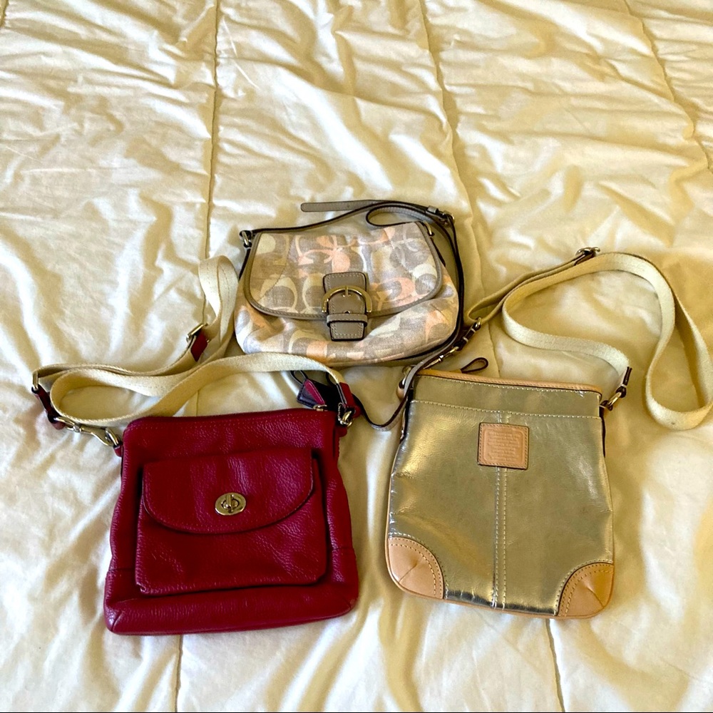 Coach Bundle EUC crossbody bags.